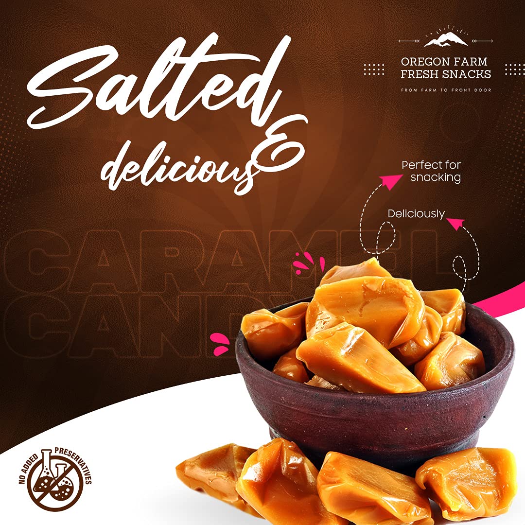Oregon Farm Fresh Snacks individually wrapped caramels for easy sharing.