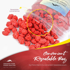 OREGON FARM FRESH SNACKS Resealable bag preserves crunch between servings