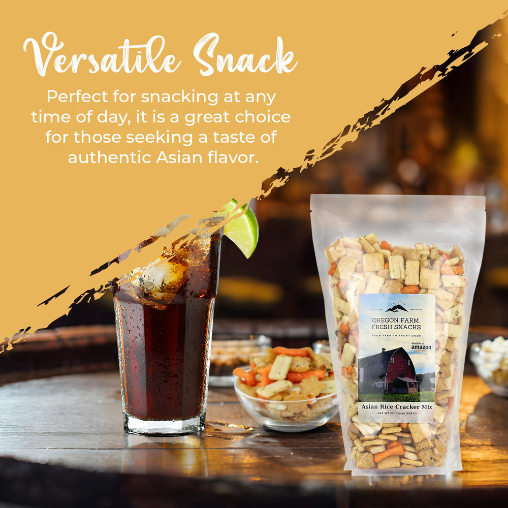 OREGON FARM FRESH SNACKS resealable bag keeps crackers fresh for longer.