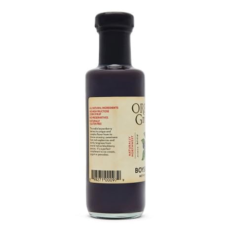 Oregon Growers Boysenberry Syrup waffle topping delivers vibrant taste and natural sweetness.
