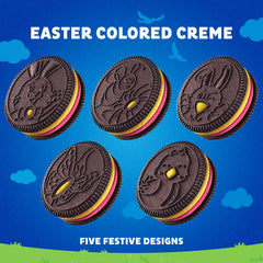 OREO bee-design Easter cookie with cheerful spring cutout.