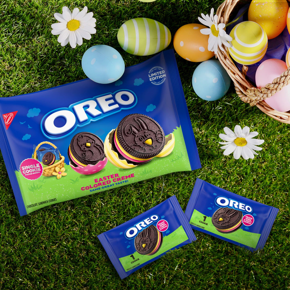 OREO butterfly-design Easter cookie with colorful, delicate cutout.