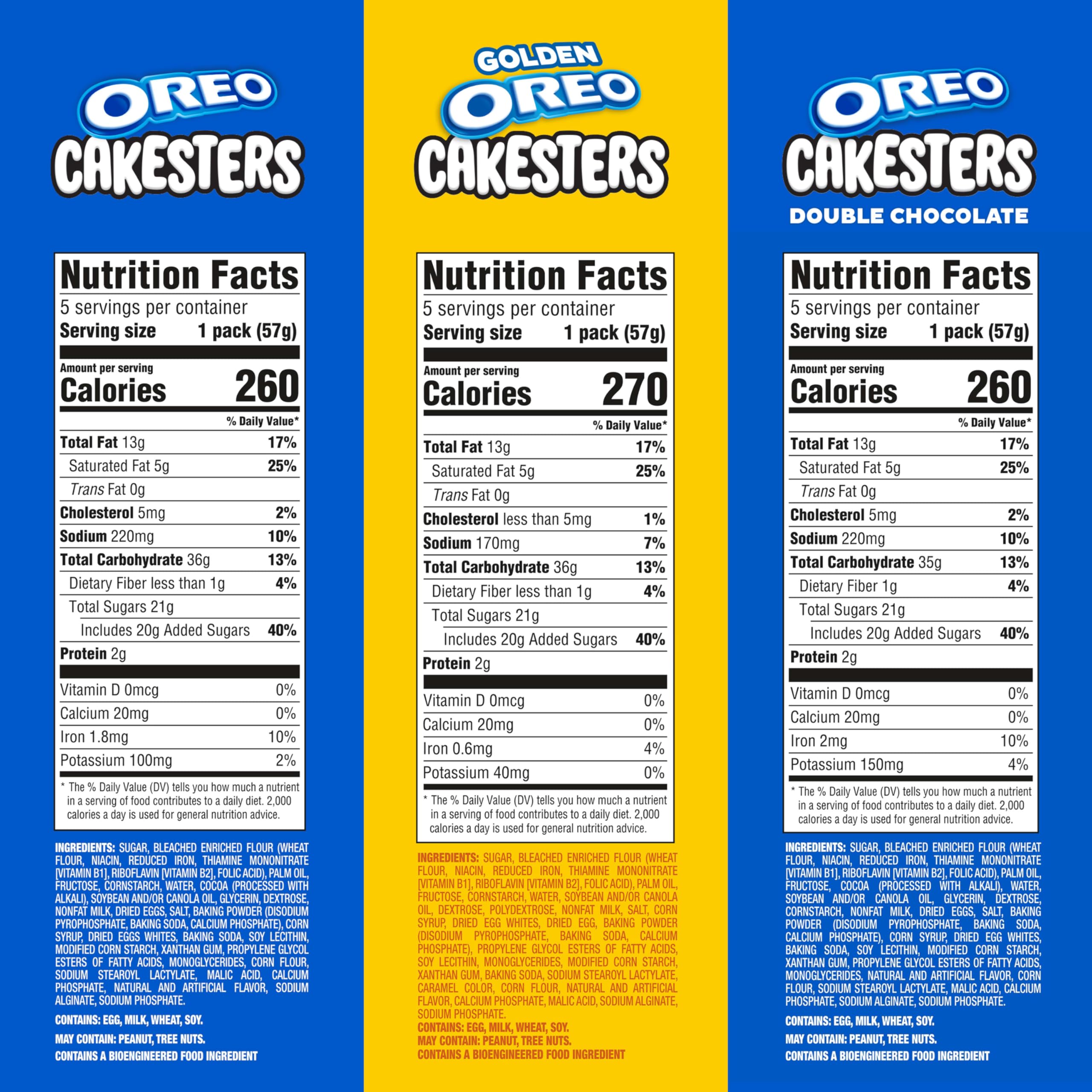 OREO Cakesters Golden Creme: two soft-golden cakes, ideal lunchbox treat