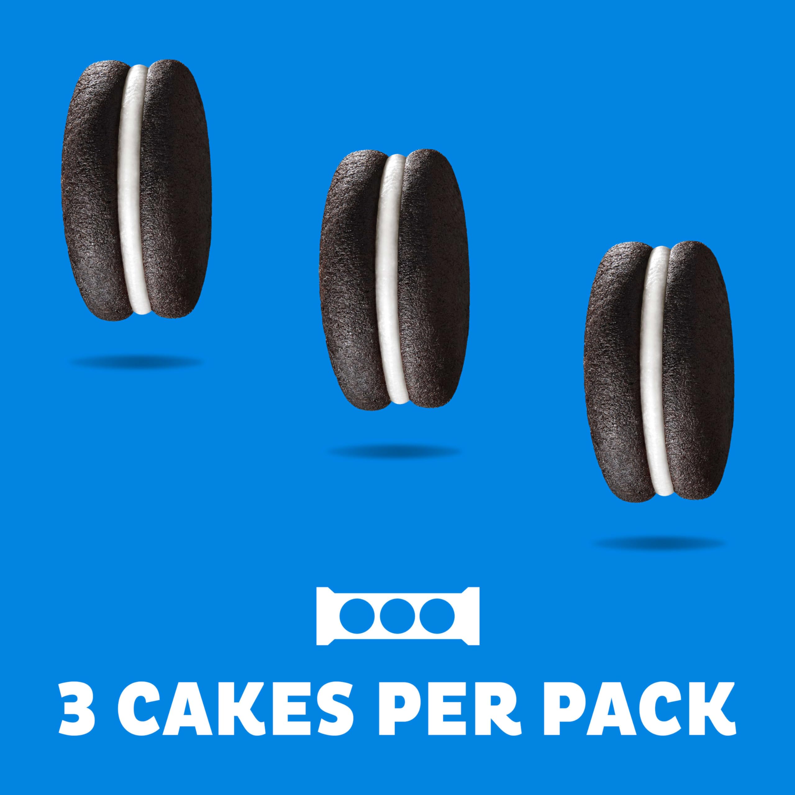 OREO Cakesters snack packs containing three cakes each for sharing