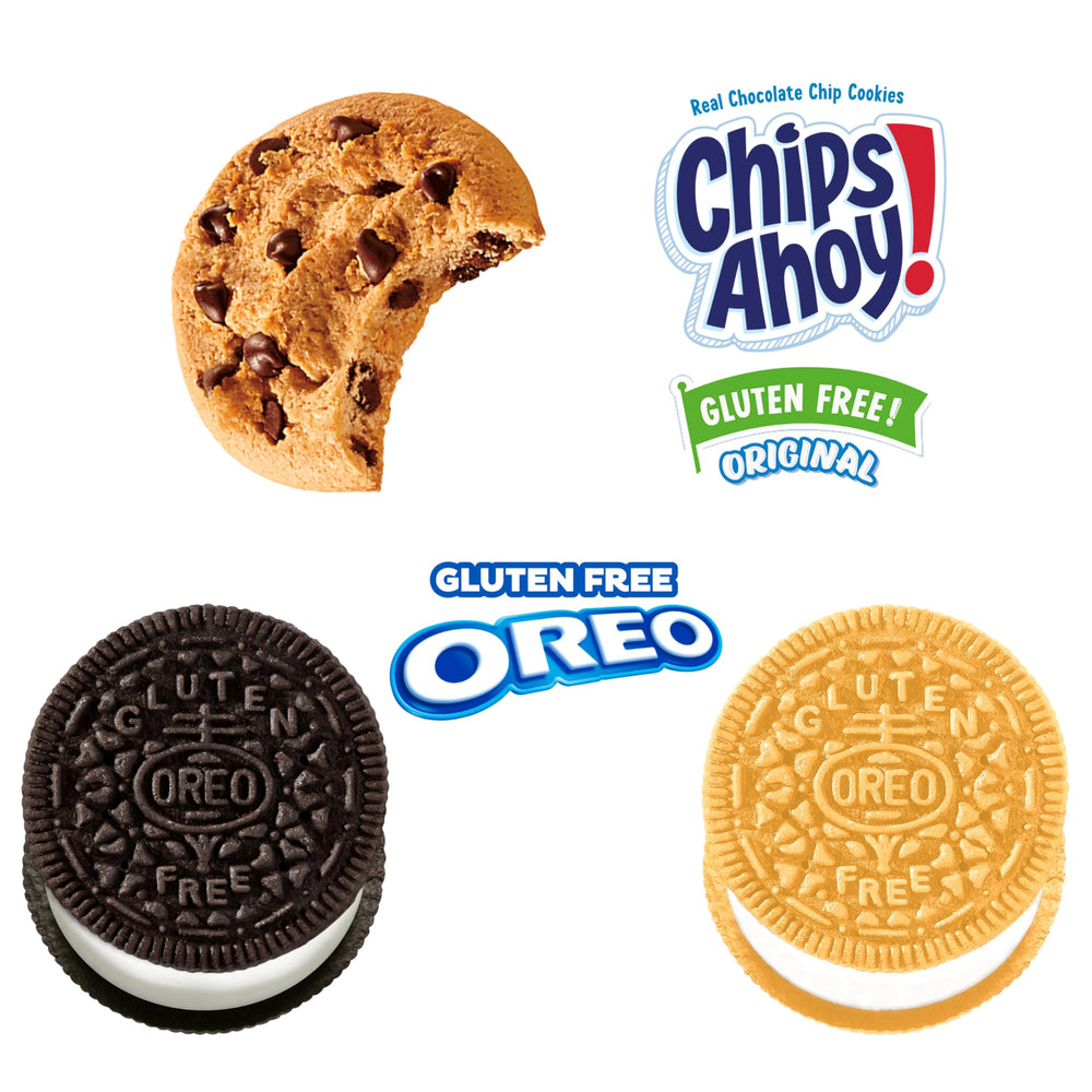 OREO Creme-center gluten free double stuf closeup highlighting creamy filling