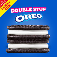 OREO Double Stuf creme close-up showing extra creme richness.