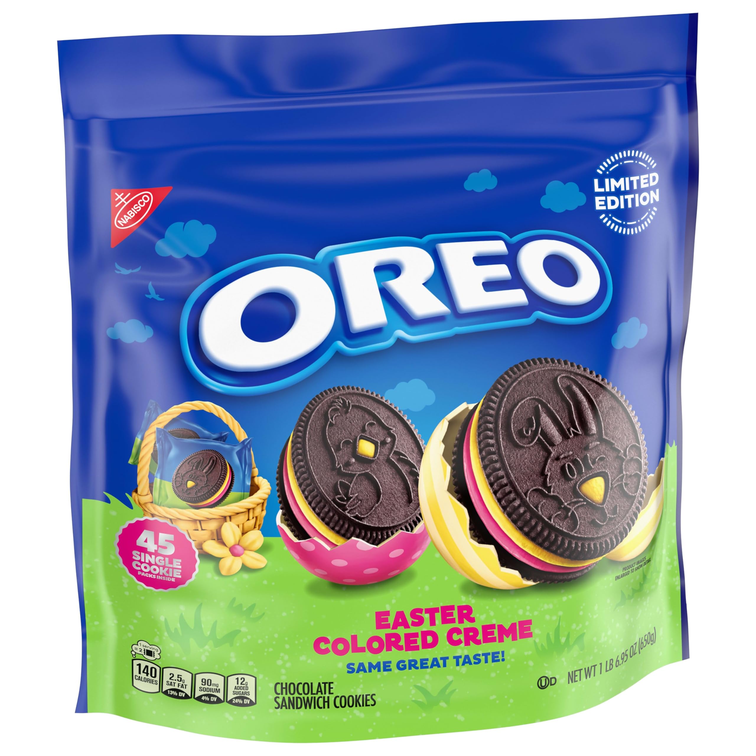 OREO Easter treats snack pack hero showcases grab-and-go convenience.