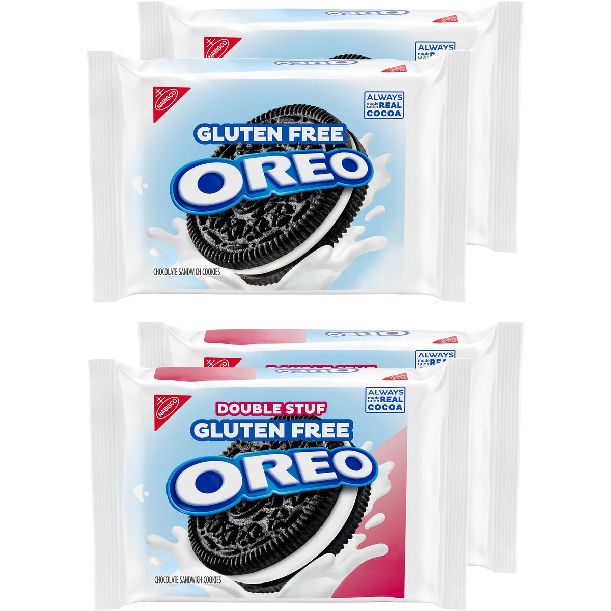 OREO Gluten Free Original Cookies in a resealable pack for fresh snacking.