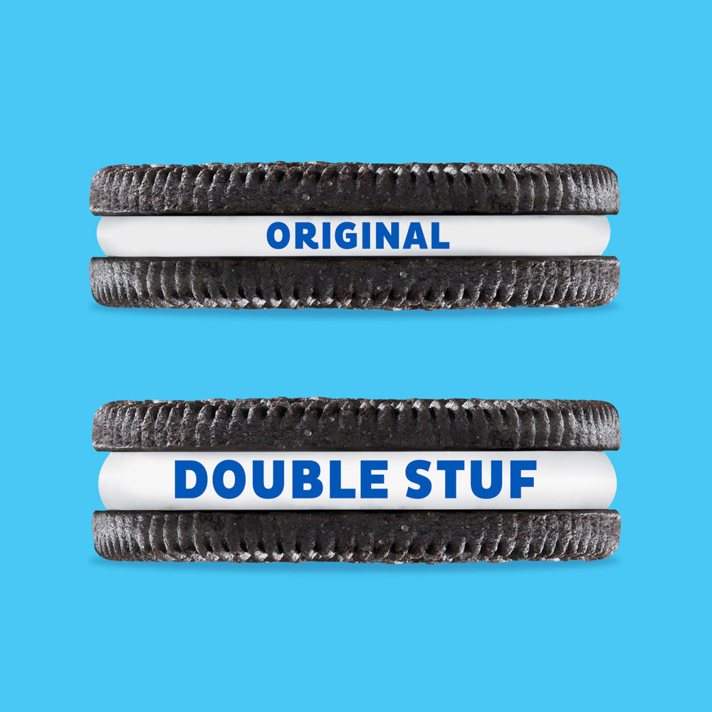 OREO gluten-free snack packs displayed for a 20-pack display.