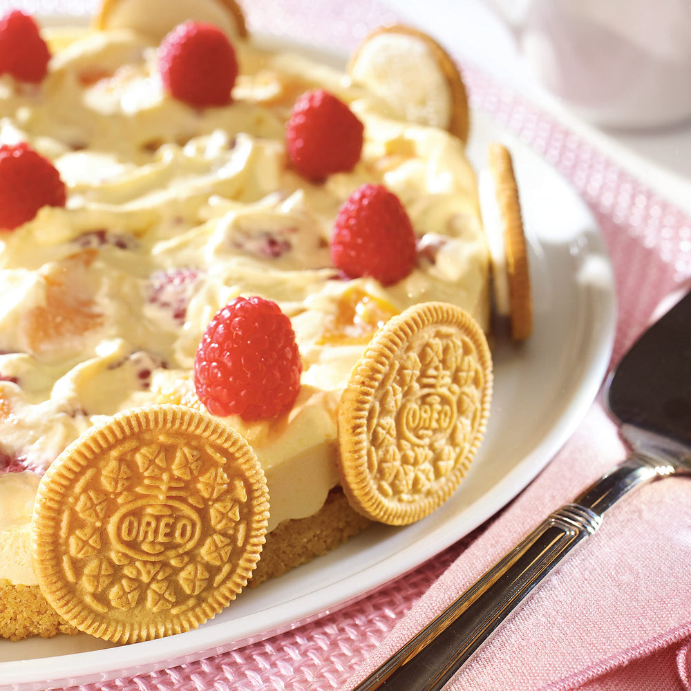 OREO Golden Sandwich Cookies dessert-mix usage invites versatile sweet treats.