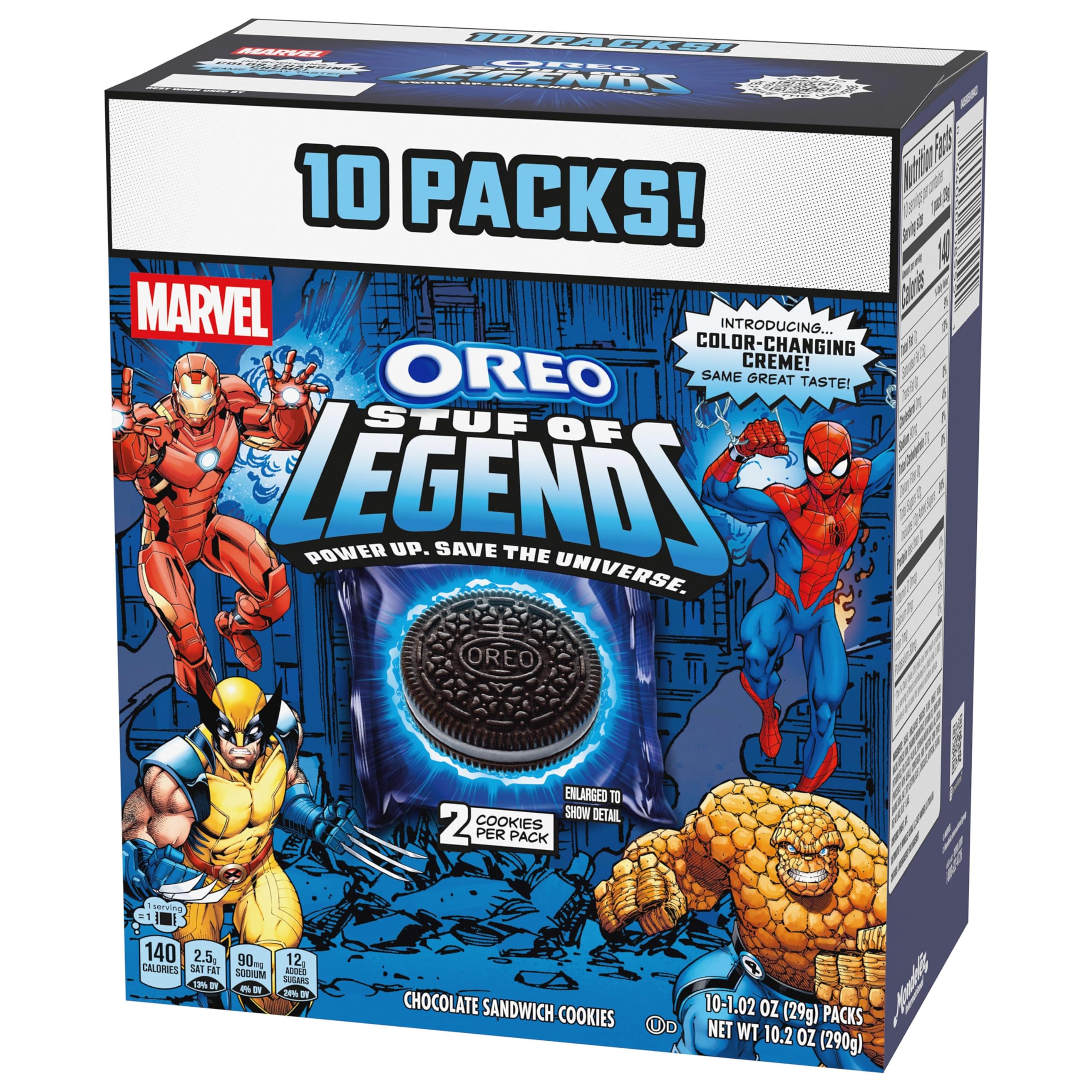 Bulk box of ten packs for easy snacking at home.