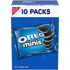 OREO Minis 10-pack box for on-the-go snacking.