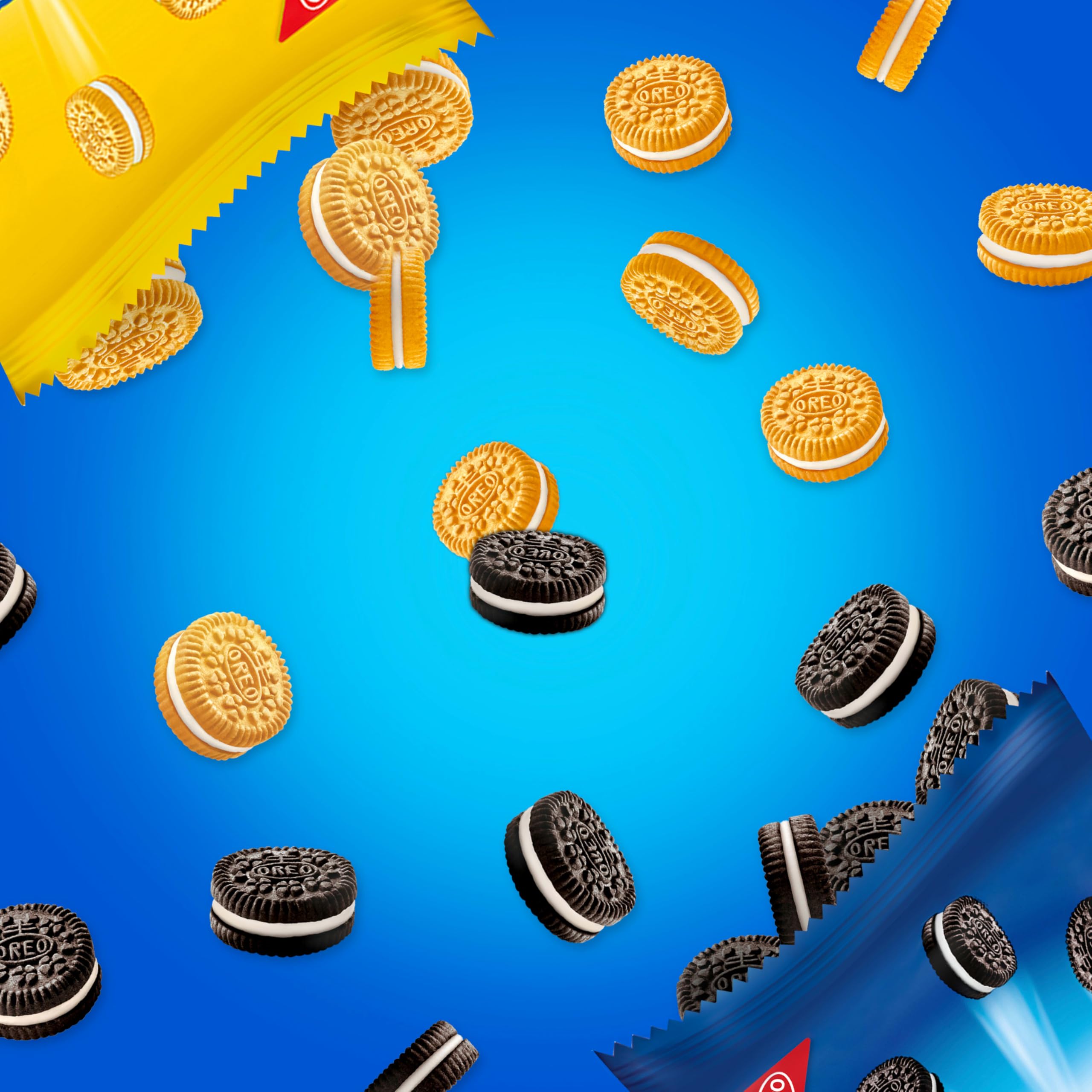 OREO mini snack packs in hand for on-the-go snacking.