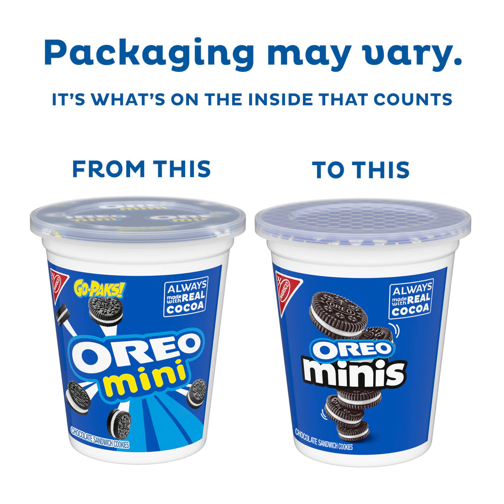OREO Minis bulk packaging in snack cups for sharing
