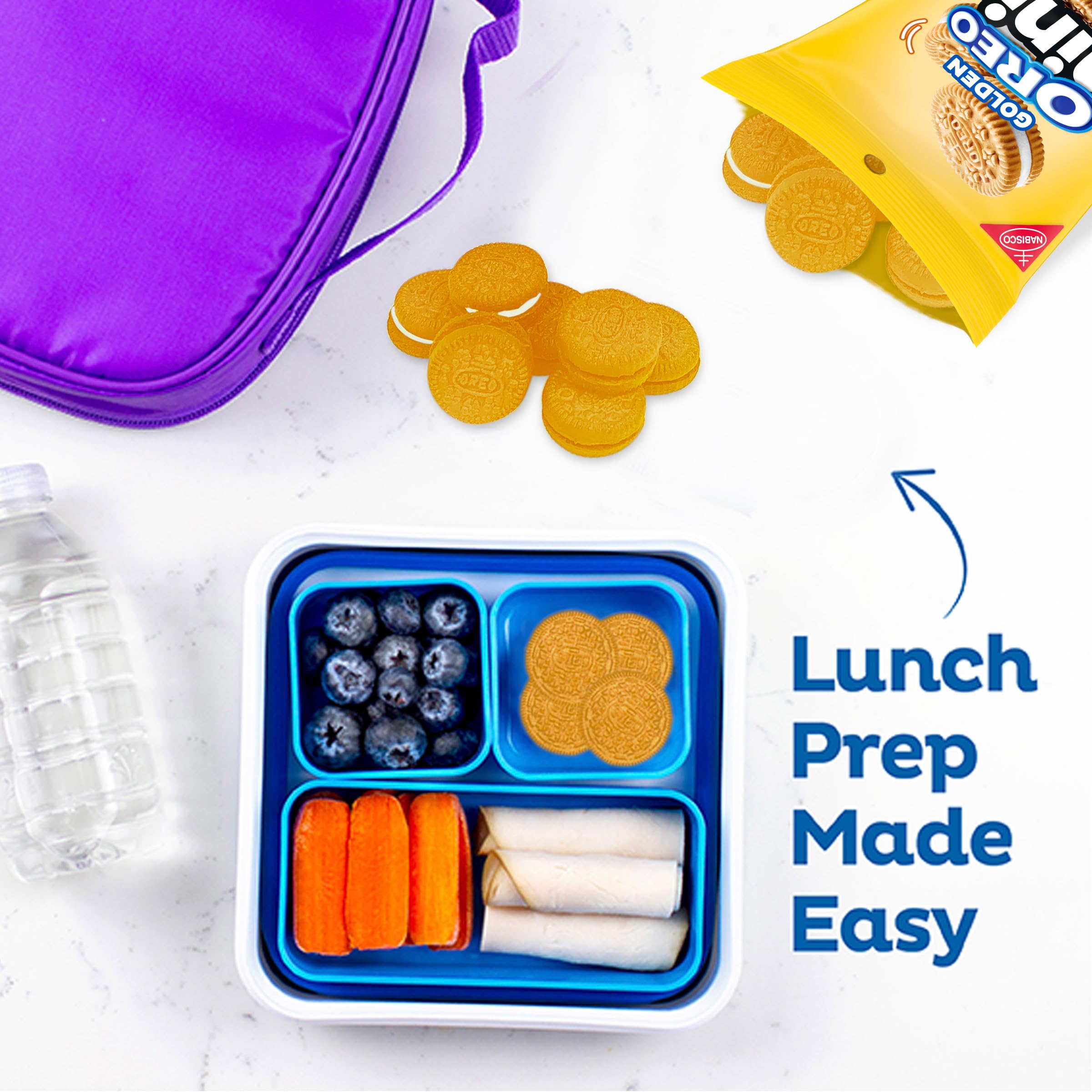 OREO Minis snack-sized pack ideal for travel and quick bites.