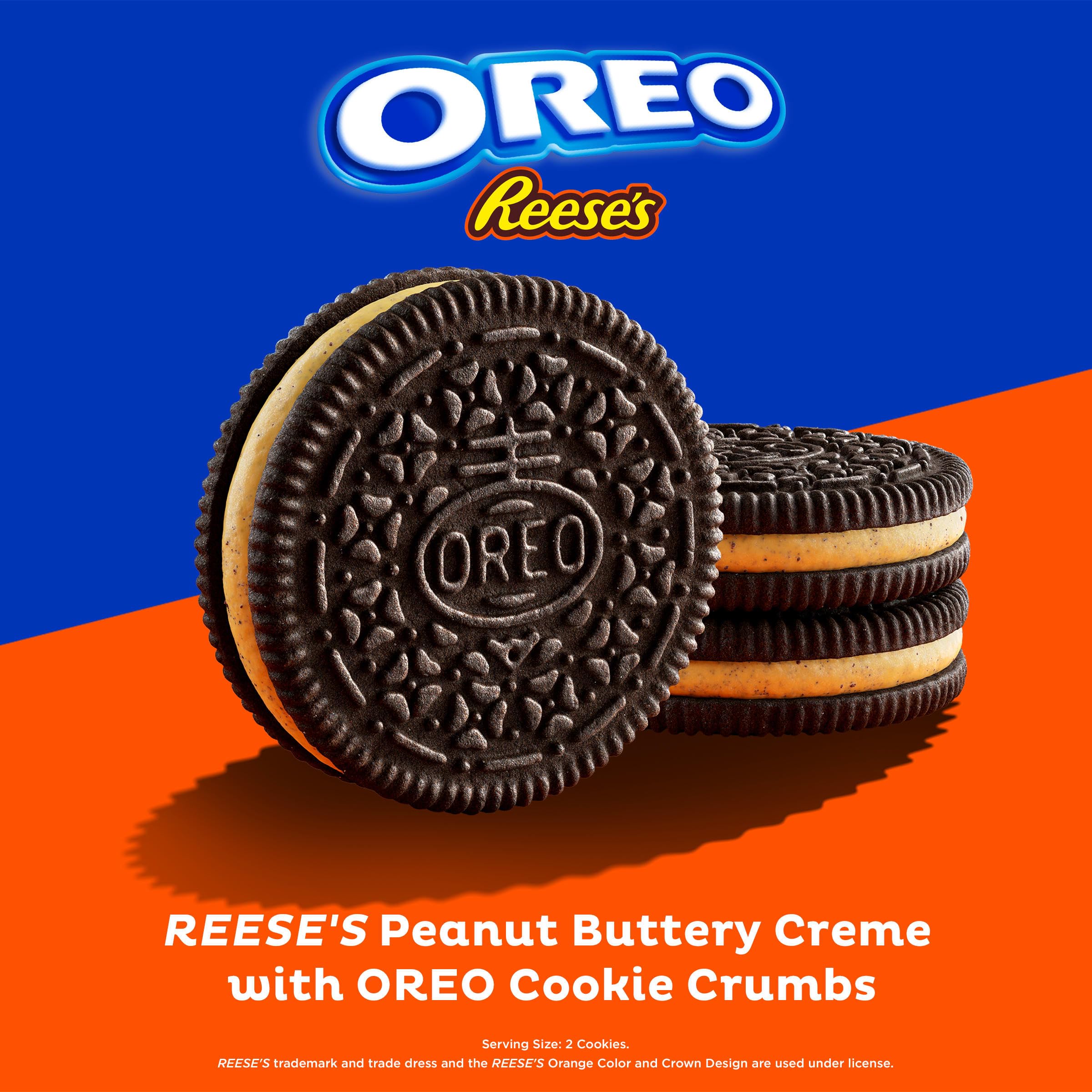 OREO REESE'S chocolate wafer cookies with crumb inclusions