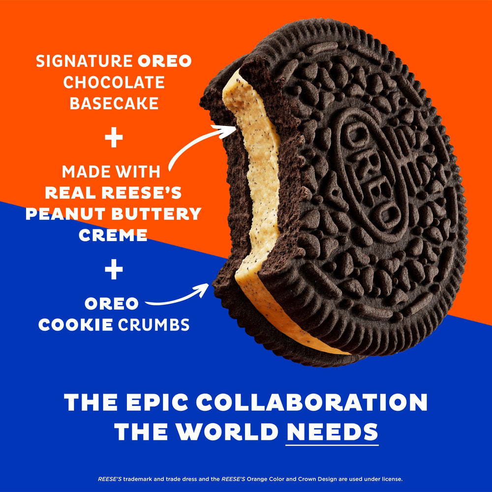 OREO REESE'S packaging with easy-pull tab for fresh snacking