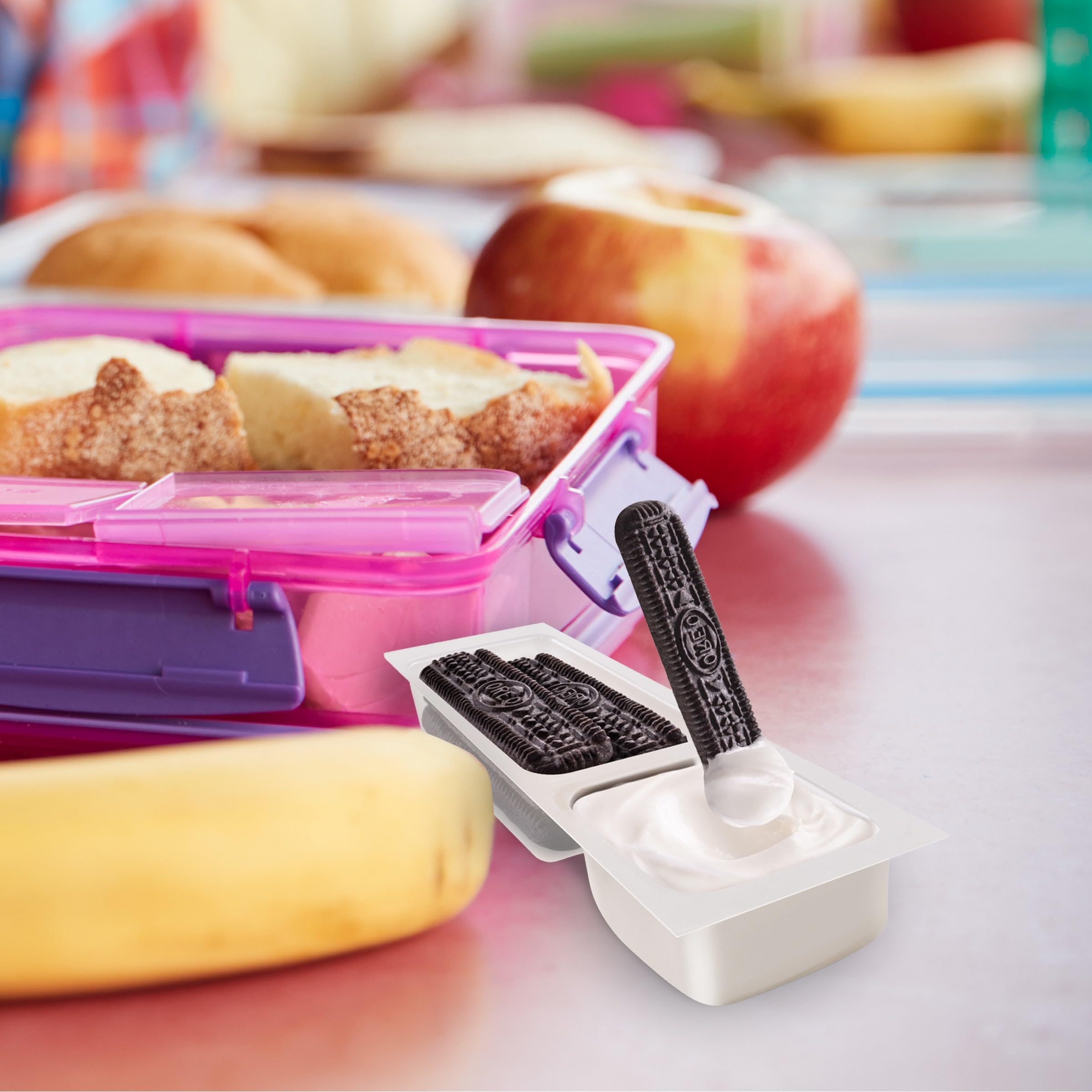 OREO snack-packs are individually wrapped for convenient snacking.