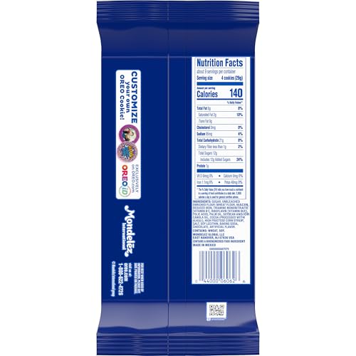 OREO Thins resealable pack image emphasizes freshness and on-the-go snacking.