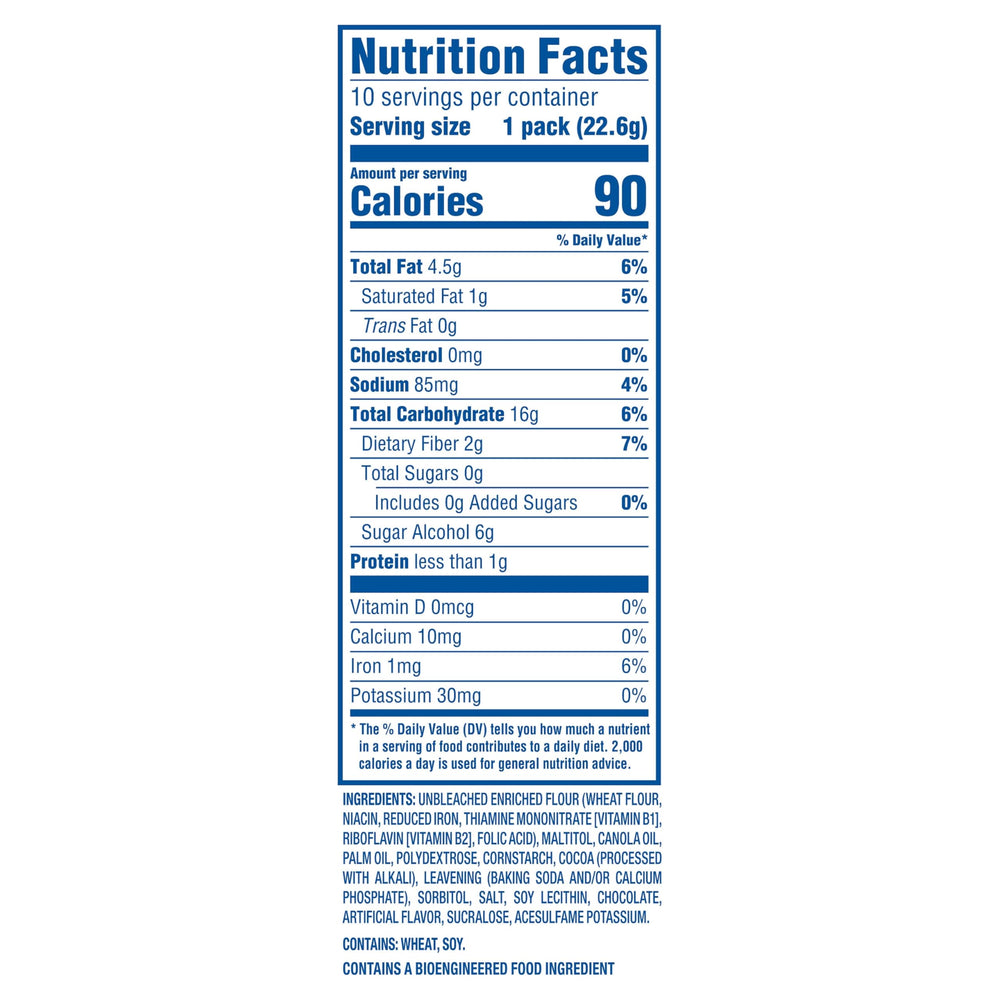 OREO Zero Sugar cookies in a closed pack for easy grab-and-go snacking