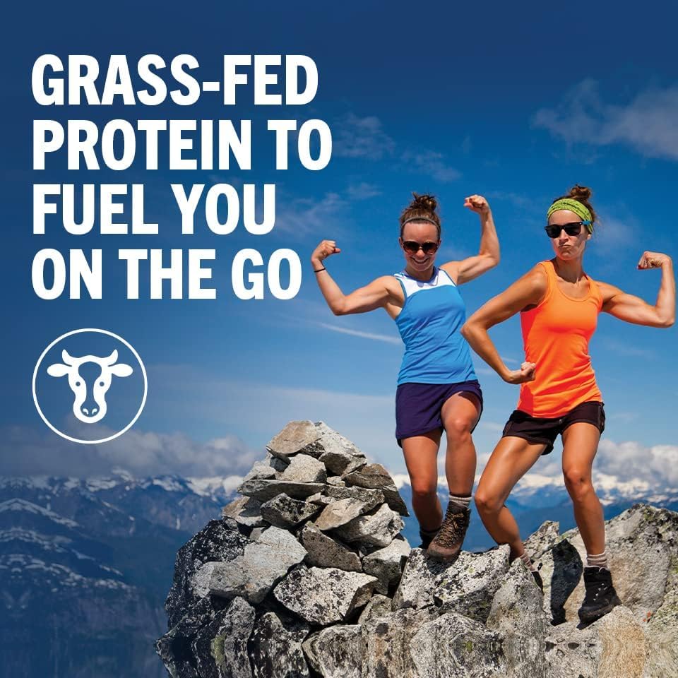 Orgain Clean Protein Shake pouring vanilla bean into glass offers versatile breakfast or post-workout fuel