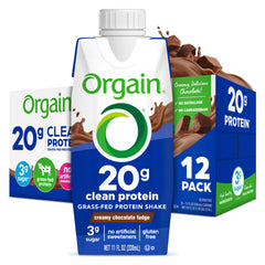 Orgain Clean Protein Shake with grass-fed milk protein for a quick breakfast option