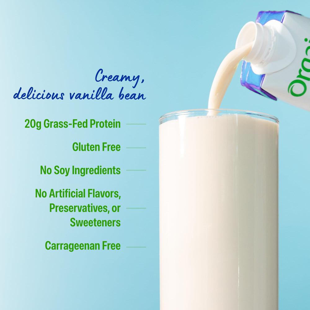 Creamy vanilla swirl hints at rich flavor and smooth texture.
