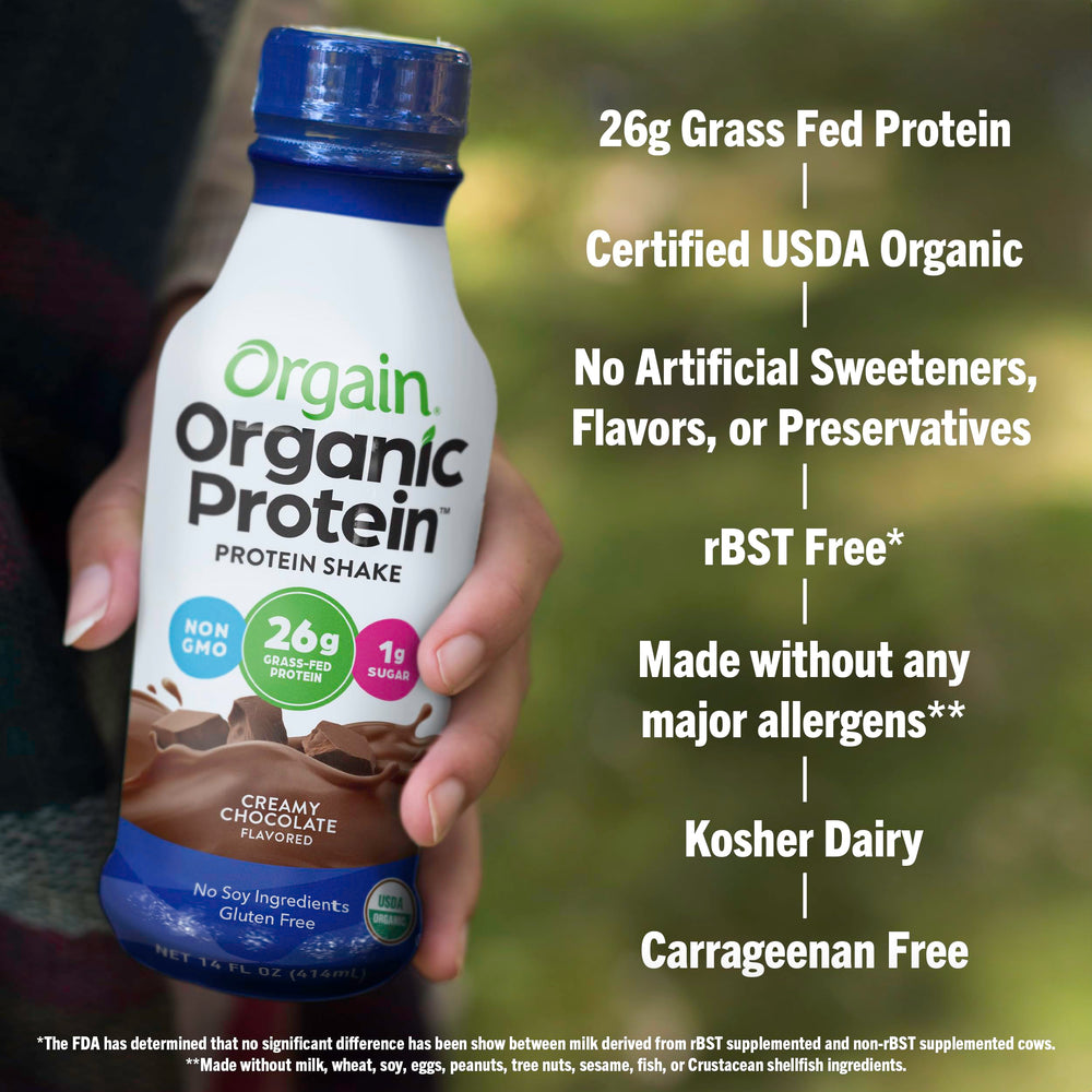 Orgain gluten-free protein shake suitable for gluten-free diets