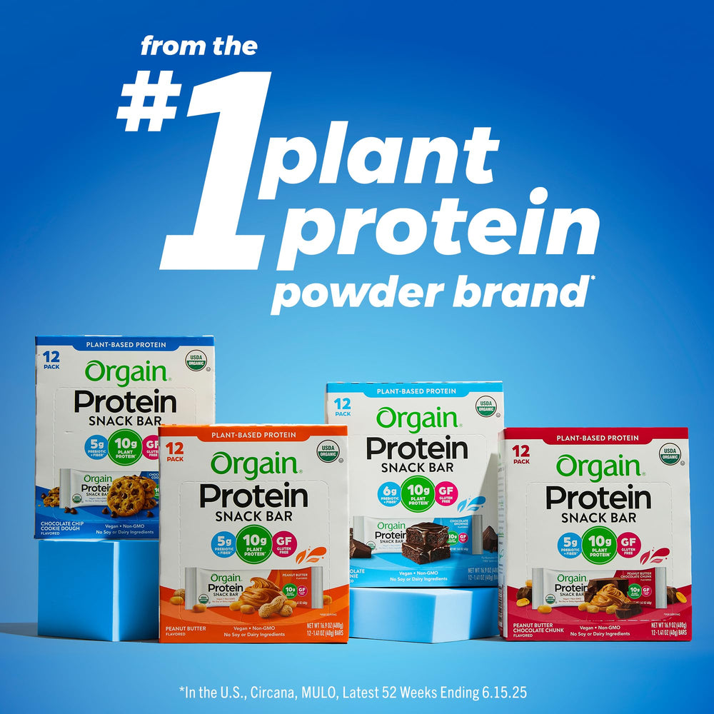 Orgain Protein Bars Peanut Butter for family-friendly snacking and sharing