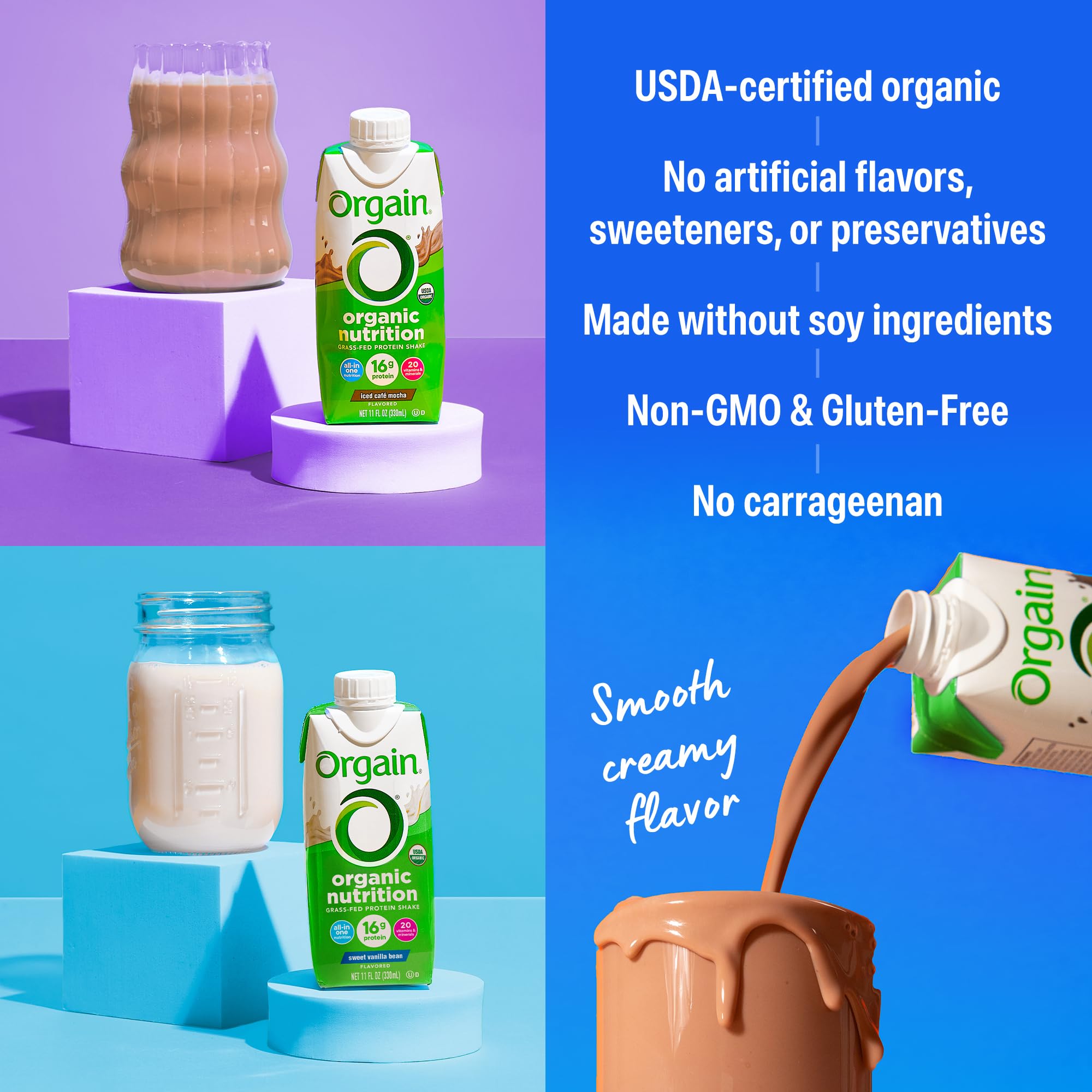 Orgain vitamin minerals immunity bottle: daily essential nutrients on the go