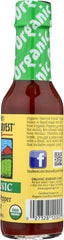 Organic Harvest Jalapeño Pepper Sauce ingredients showcase fresh peppers and vibrant aroma.