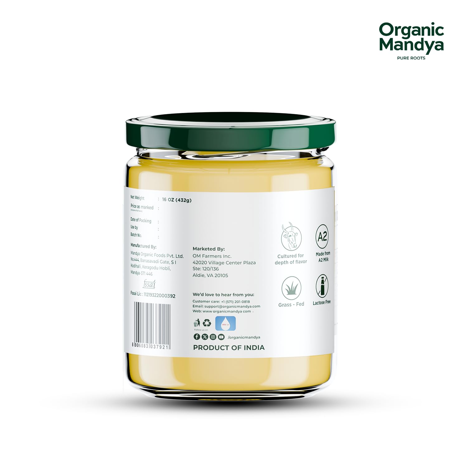 Organic Mandya kitchen and skincare uses—versatile ghee for cooking and beauty.