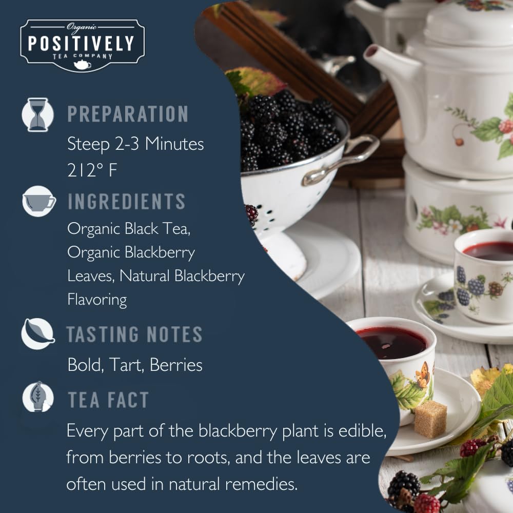 Aromatic Blackberry Black Tea cup highlighting fruity fragrance for a comforting morning
