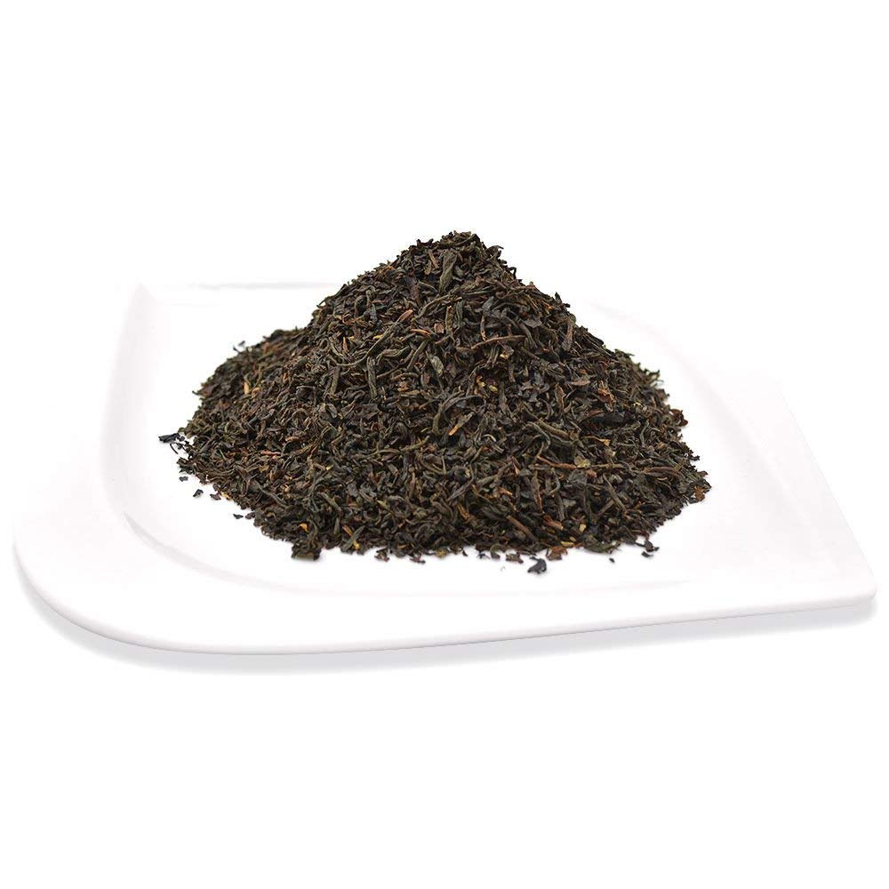 Organic Positively Tea Company English Breakfast brew aroma fills the room.