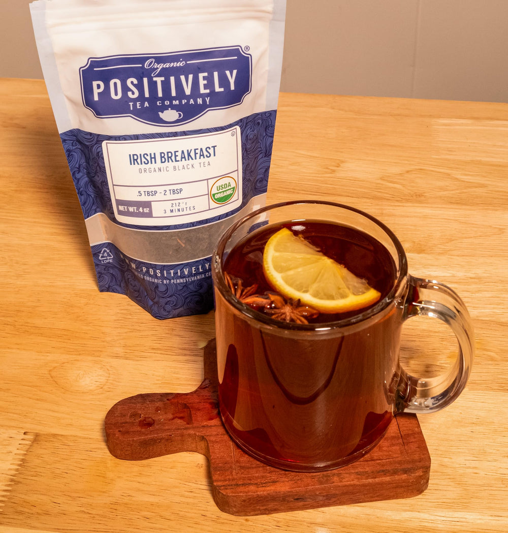 Organic Positively Irish Breakfast organic certification label signals trusted quality.