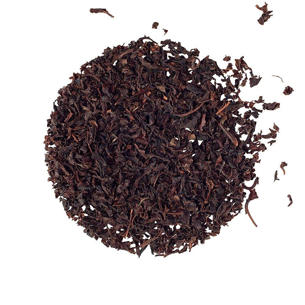 Organic Positively Tea Company calming ritual with decaf English Breakfast after work.