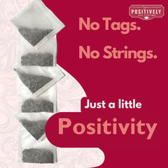 Eco friendly tea bags from Organic Positively for sustainable brewing.