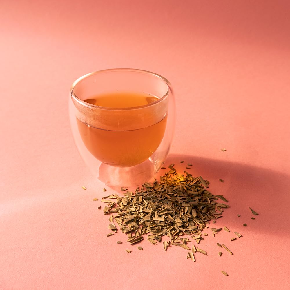 Finished cup of Organic Positively olive leaf tea ready to enjoy.