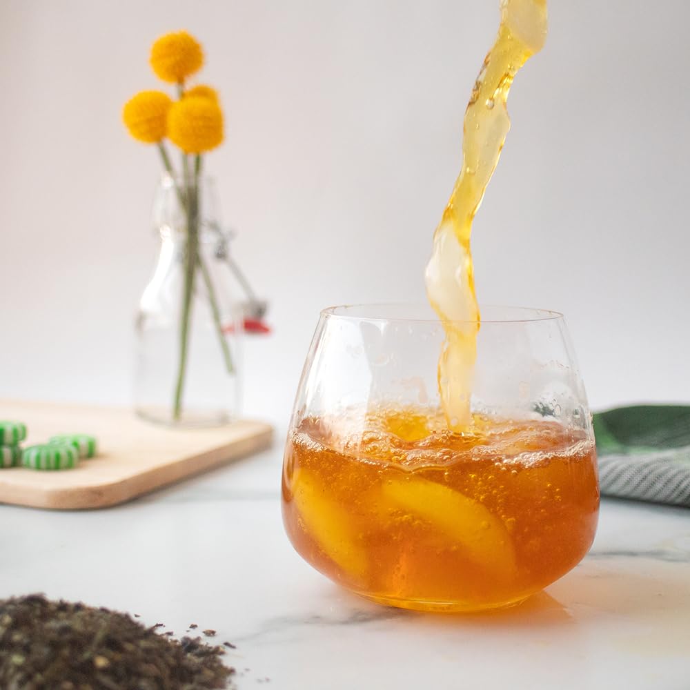 Organic Positively Tea packaging on shelf conveys premium quality and gift-ready appeal.