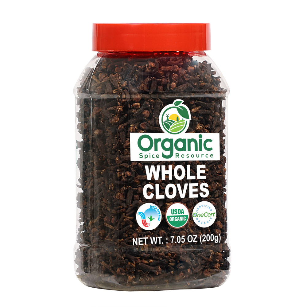 Organic Spice Resource 200 g pack of whole cloves for everyday cooking.