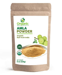Organic Spice Resource amla powder bottle ready for easy mixing into drinks