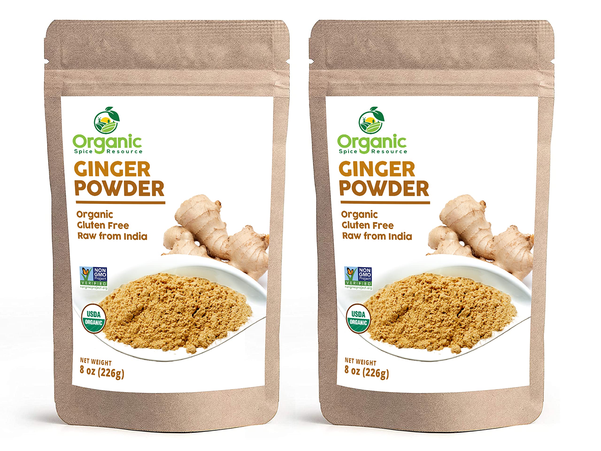 Organic Spice Resource Ginger Powder dual-pack for versatile cooking