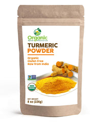 Organic Spice Resource turmeric powder bag shows freshness and quality for daily cooking