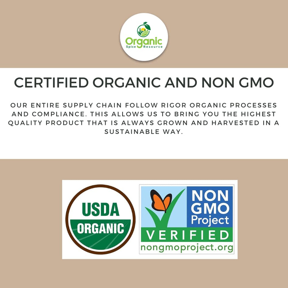 Organic Spice Resource turmeric powder closeup reveals fine texture and purity