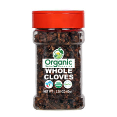 Organic Spice Resource whole cloves bottle for easy everyday cooking.