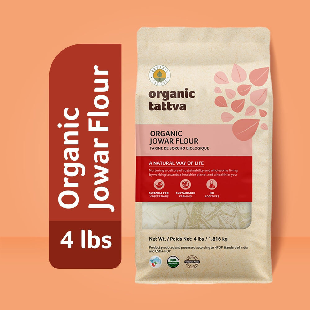 Organic Tattva Jowar Flour dough ready for homemade bread or pizza