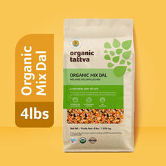 Unpolished Organic Tattva Mix Dal pulses spread for wholesome cooking