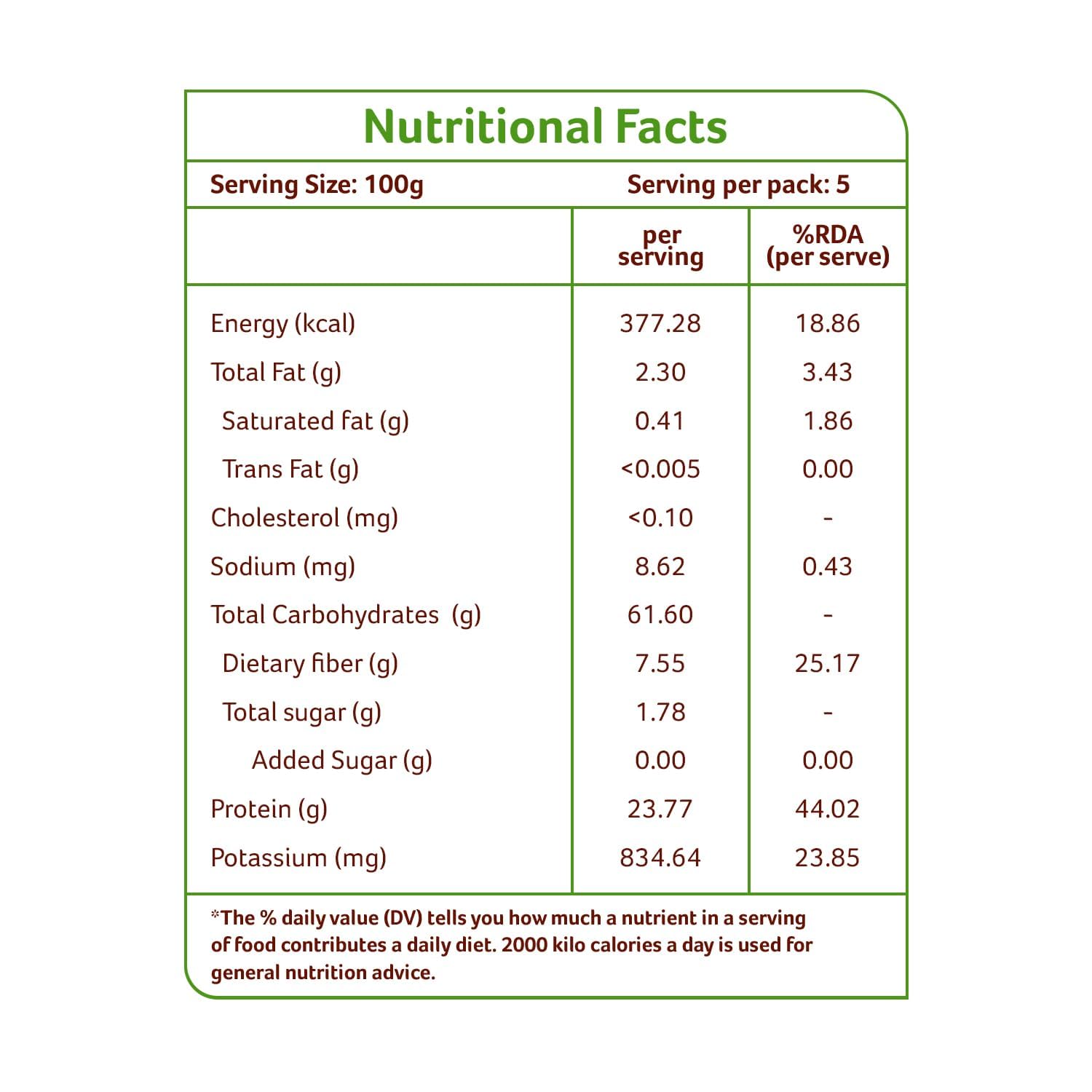 USDA Organic label on Organic Tattva Mix Dal packaging