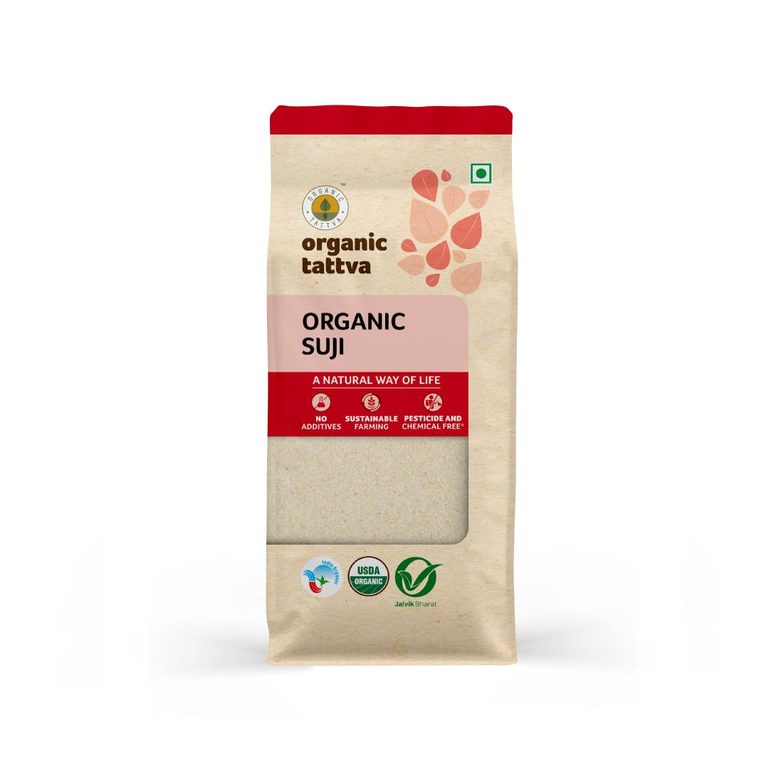 Organic Tattva semolina coarse rawa bag for versatile cooking