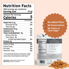Organic Traditions apricot kernels close up reveals natural texture for traditional use and portions
